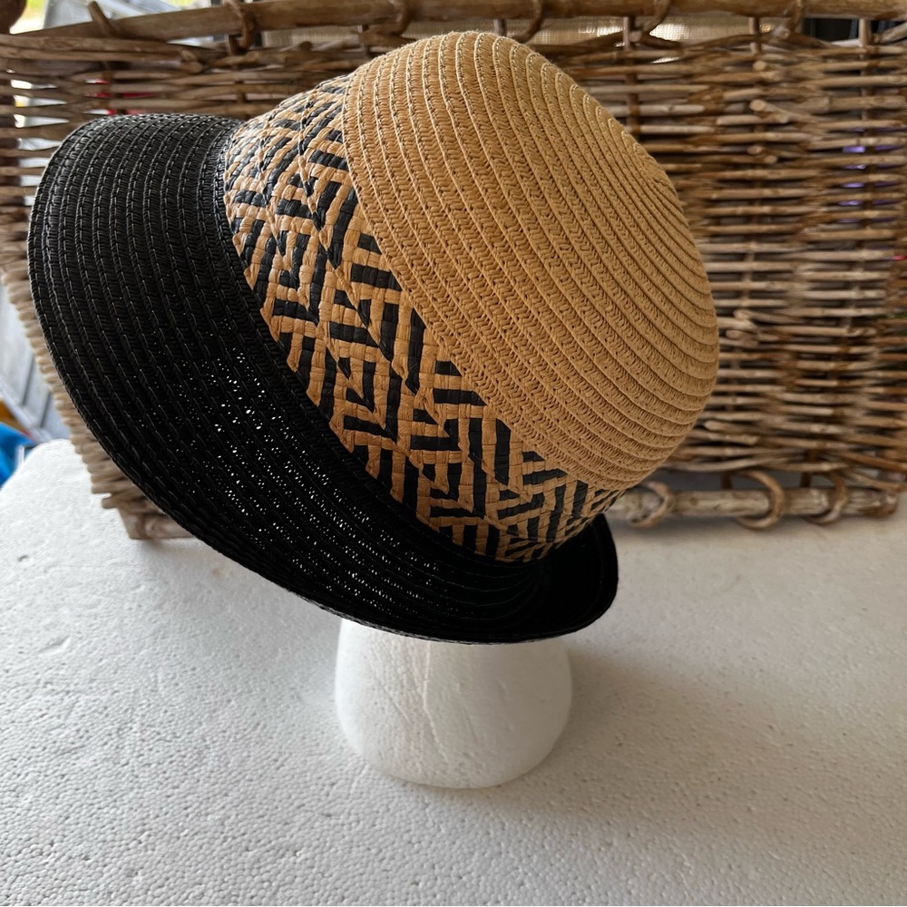 Unitalla Stylish Tan and Black Women's summer Hat